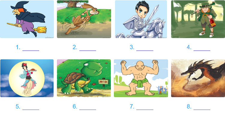 tieng-anh-lop-8-moi.unit-6.Looking-Back.2. Write the correct words under the pictures